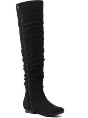 Shoes | Dream Pairs Womens Black Lace Up Side Zip Over The Knee Thigh ...